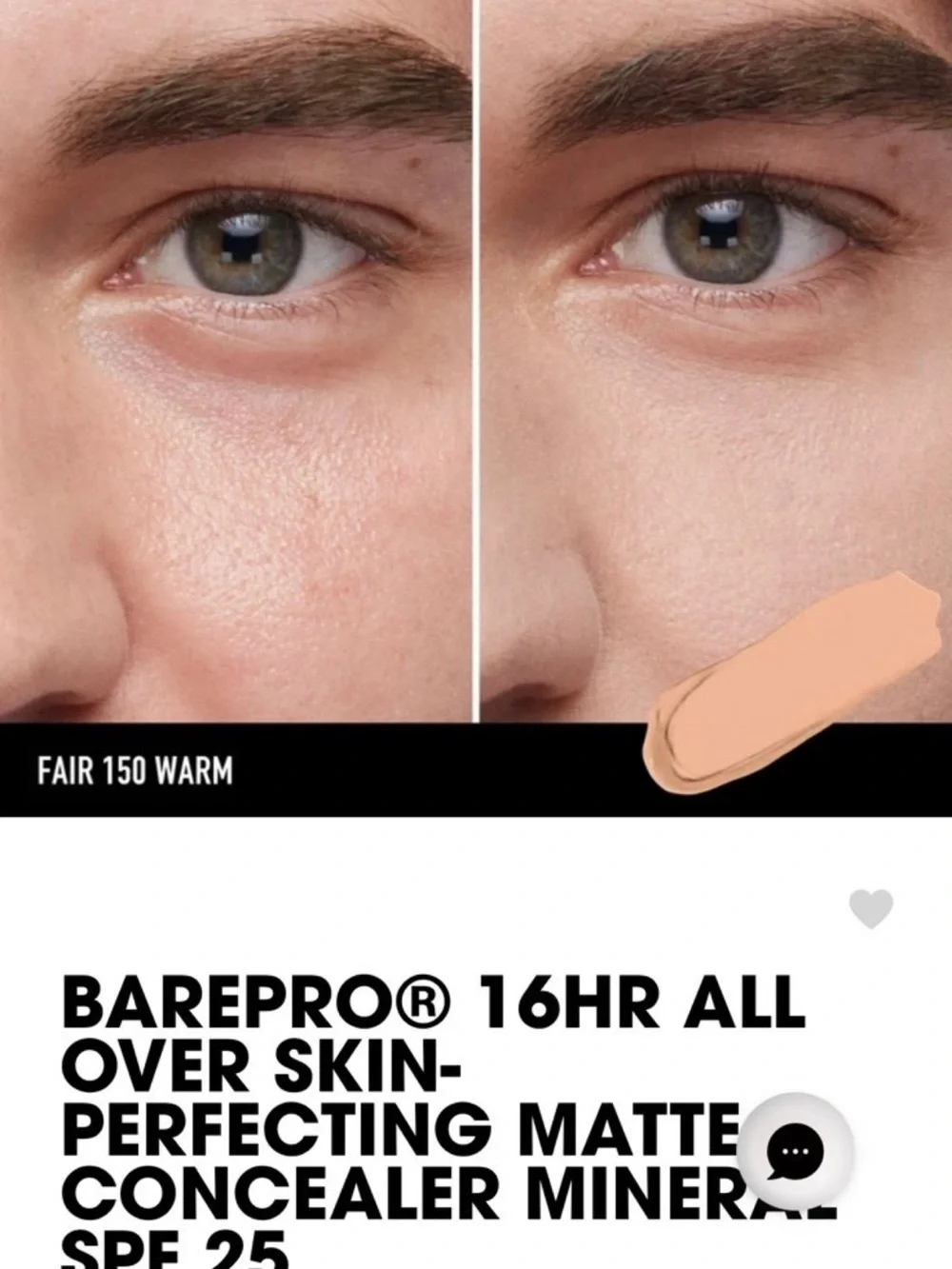 bareMinerals BAREPRO Matte Concealer - and Real flawless Matt powder foundation